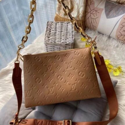 LOUIS VUITTON MONOGRAM COUSSIN EMBOSSED SHOULDER CUM CROSSBODY SLING BAG