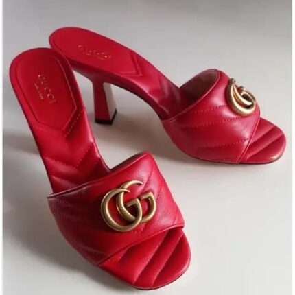 Gucci GG Marmont Mules Sandal Heel